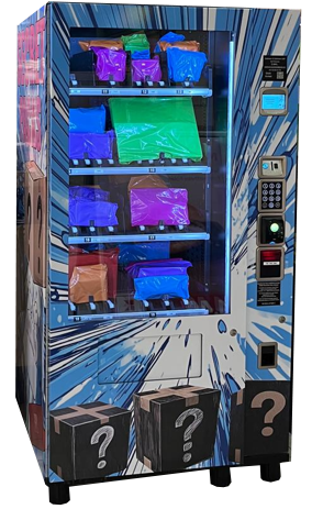 Der Kompakt-Automat mit Mystery Packs